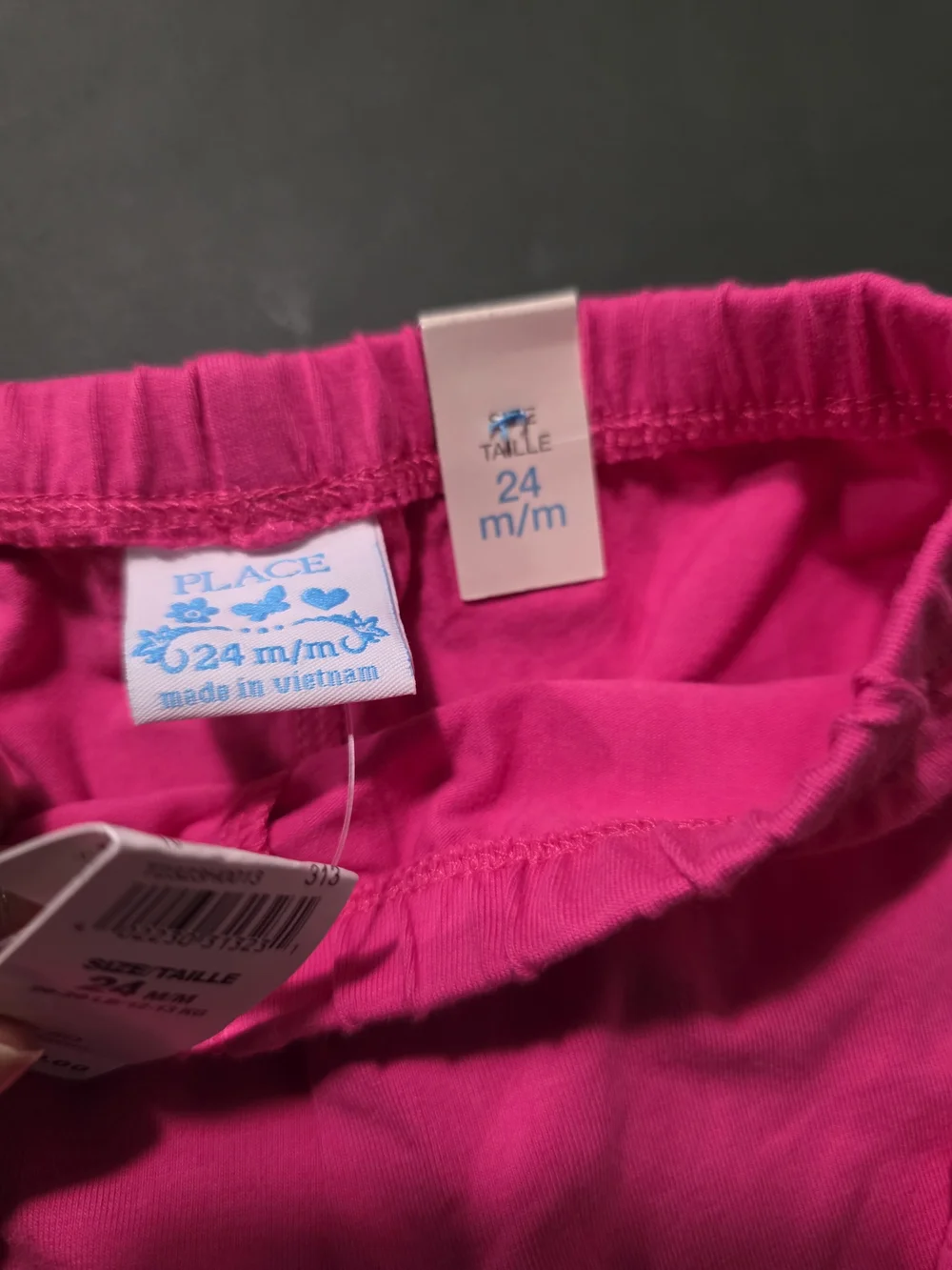 The Children's Place Bright Hot Pink Ruffle Capri Leggings